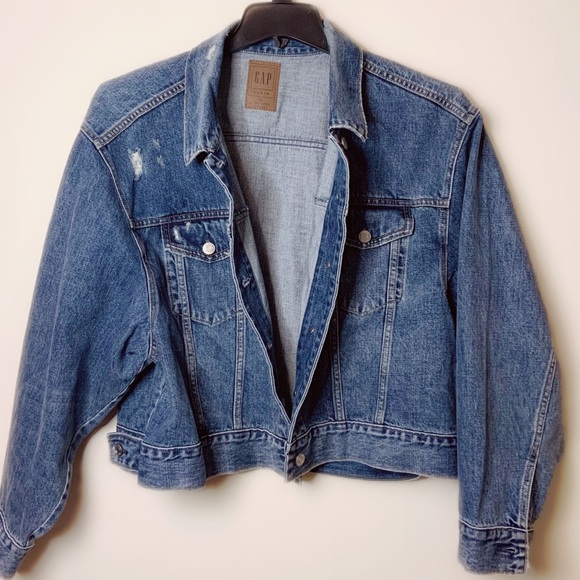Oversized Vintage Denim Jacket XL - Picture 4 of 9